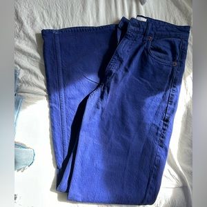 Blue / purple Zara wide leg jeans